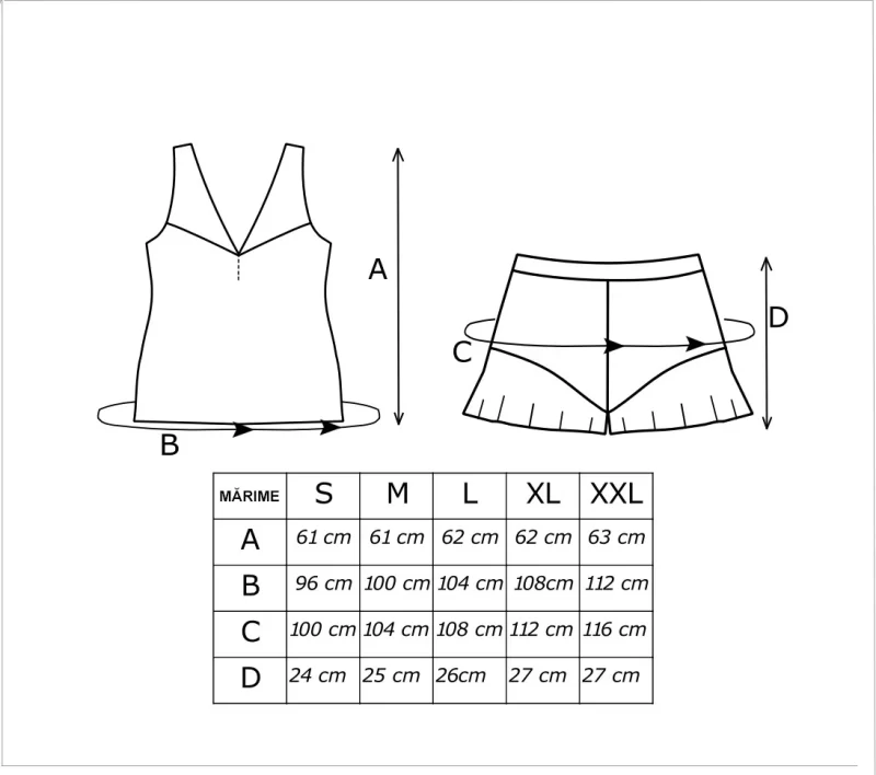 AMELIA - Pijama damă premium, top - 2 piese, viscoză - imagine 4