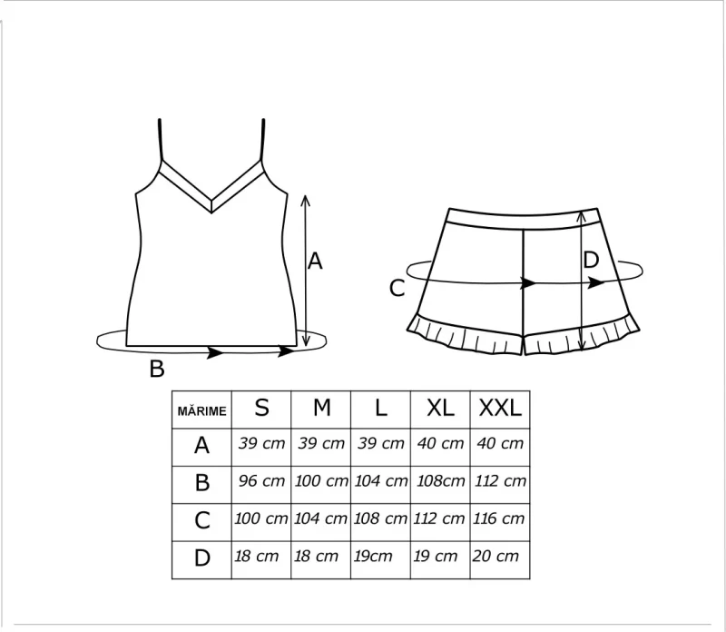 MAYA - Pijama damă, top - 2 piese, viscoză - imagine 4