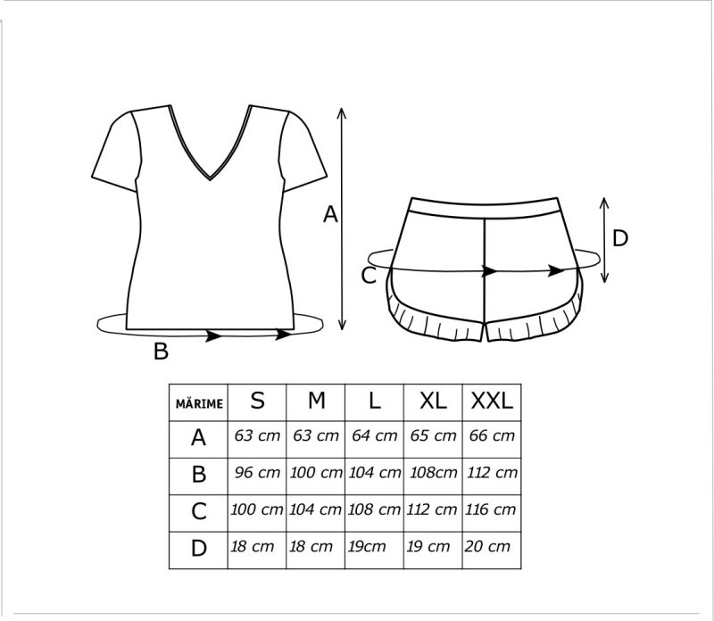 SWEET - Pijama damă premium, bumbac, alb - imagine 4