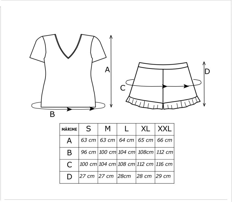 SWEET - Pijama damă premium, bumbac, short roz - imagine 3