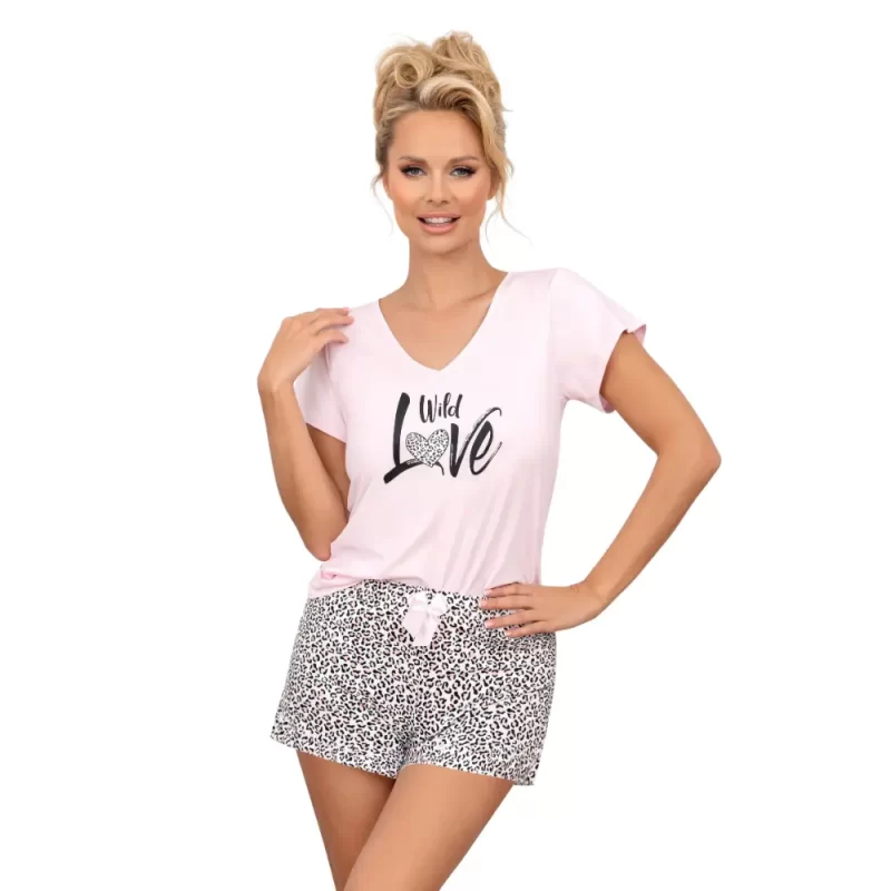 PANTERA - Pijama damă premium, 2 piese, bumbac - imagine 2
