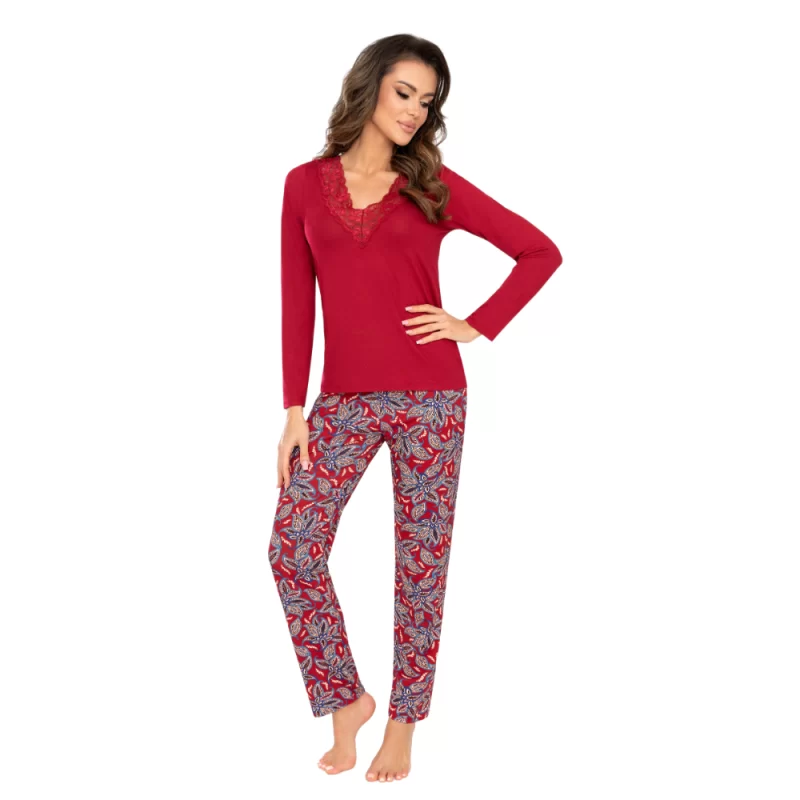 RITA - Pijama damă lungă Luxury, Essential Long, 2 piese