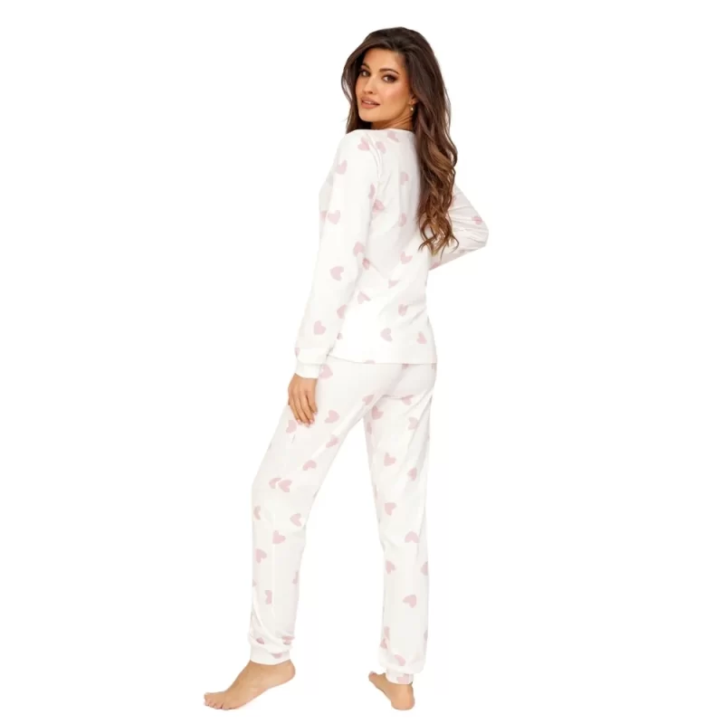 SWEET - Pijama damă premium, bumbac, 2 piese, essential long - imagine 2