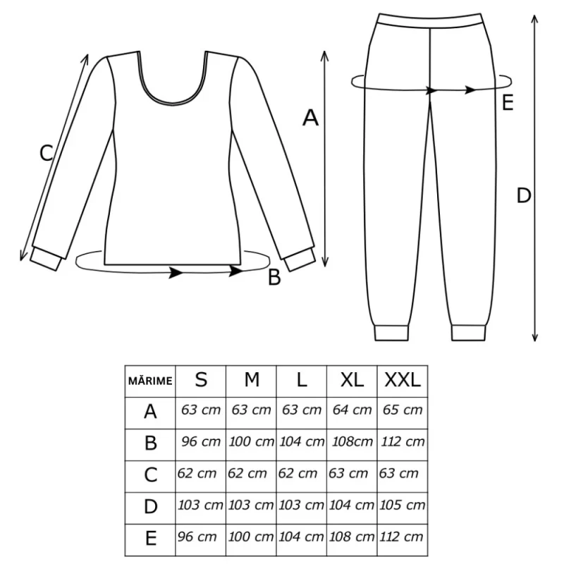 SWEET - Pijama damă premium, bumbac, 2 piese, roz, essential long - imagine 4