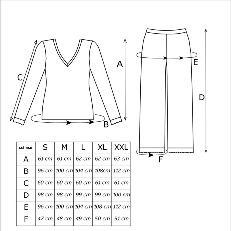 SIMPLY - Pijama damă premium, dantelă, Long & Cozy - imagine 4