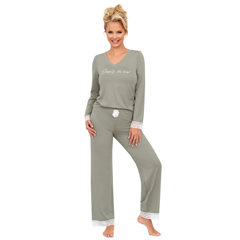SIMPLY - Pijama damă premium, dantelă, Long & Cozy - imagine 3