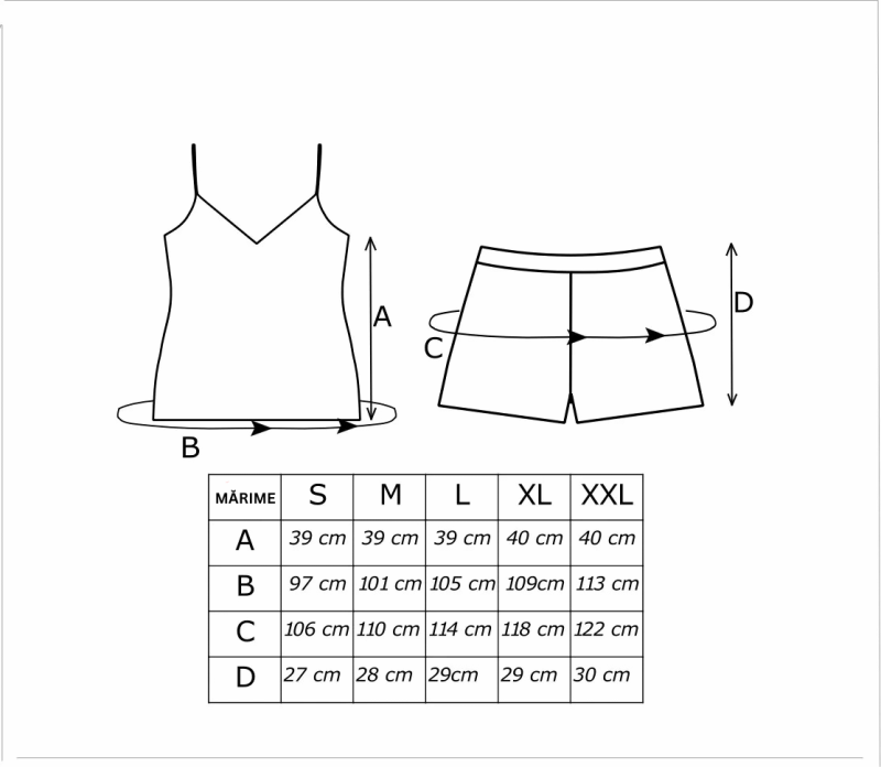 SANDI – Pijama damă, bumbac, luxury, top - 2 piese - imagine 3