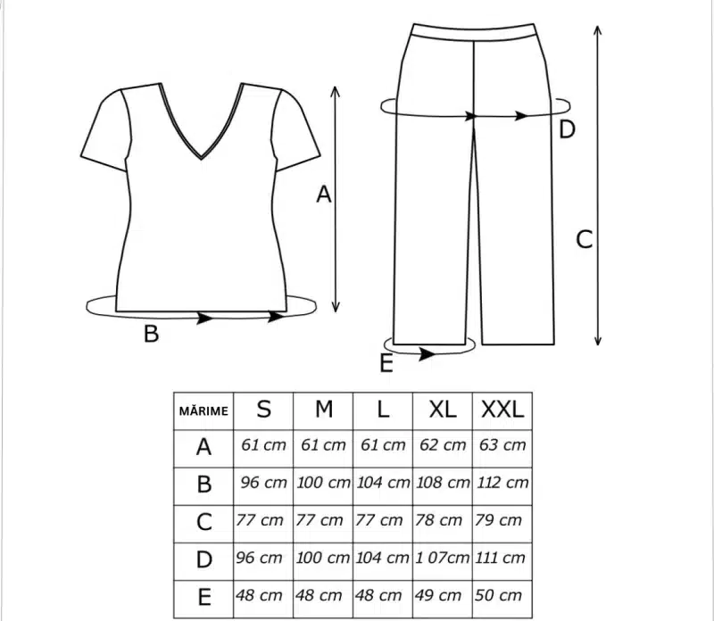 pijama damă din viscoză verde măsliniu cu pantaloni 3/4 și bluză cu mâneci scurte, model PALOMA, size