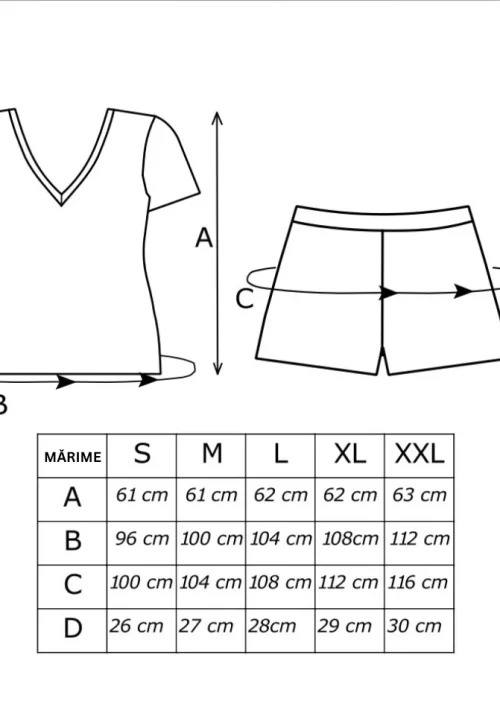 pijama damă din viscoză verde măsliniu cu pantaloni scurți și bluză cu mâneci scurte, model PALOMA SHORT size