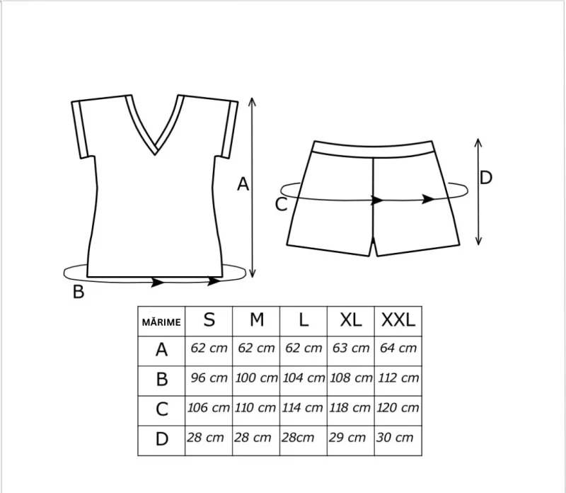 FIORELLA – Pijama damă premium, bumbac, 2 piese - short - imagine 3