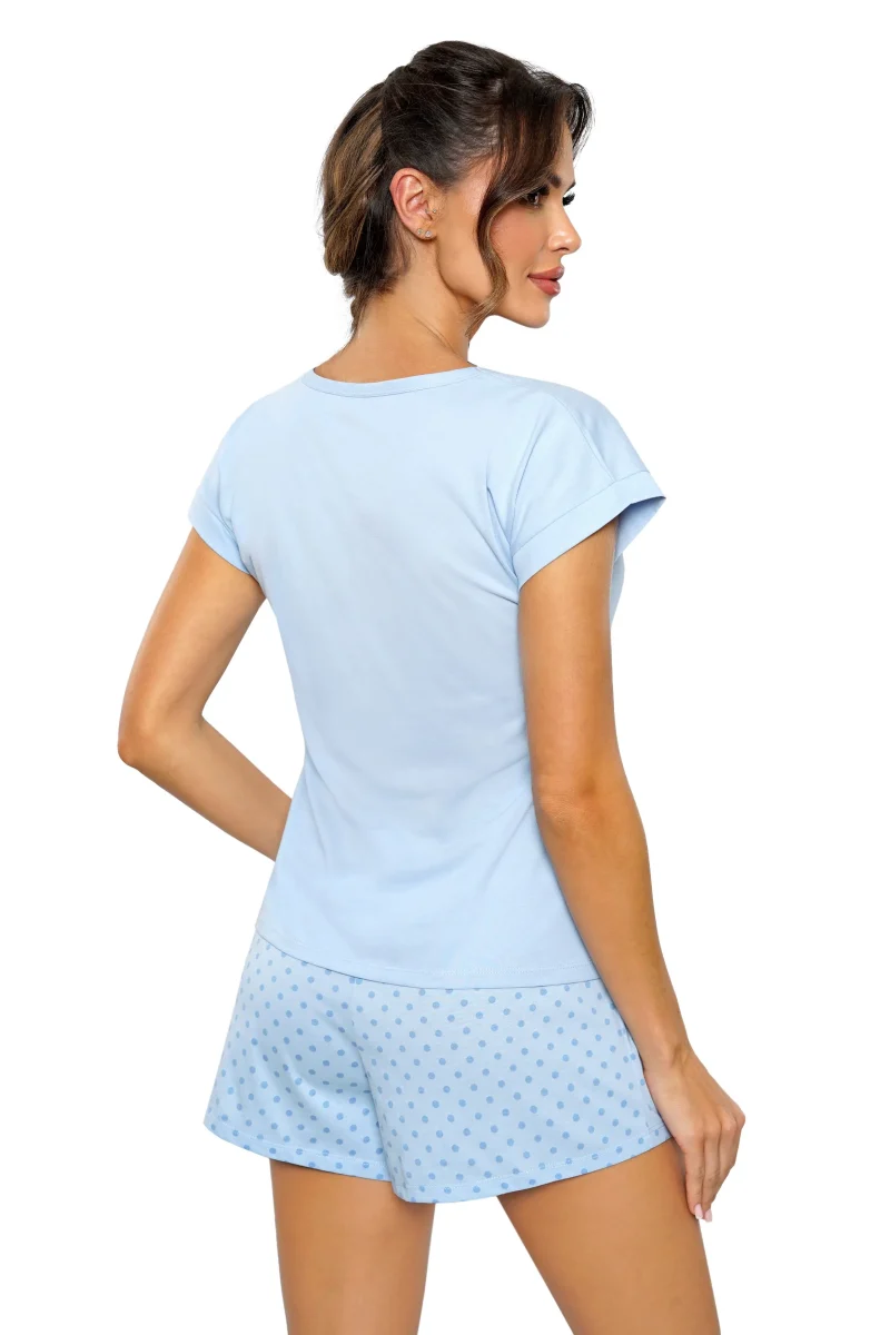 SKY – Pijama damă premium, bumbac, decolteu V - imagine 3