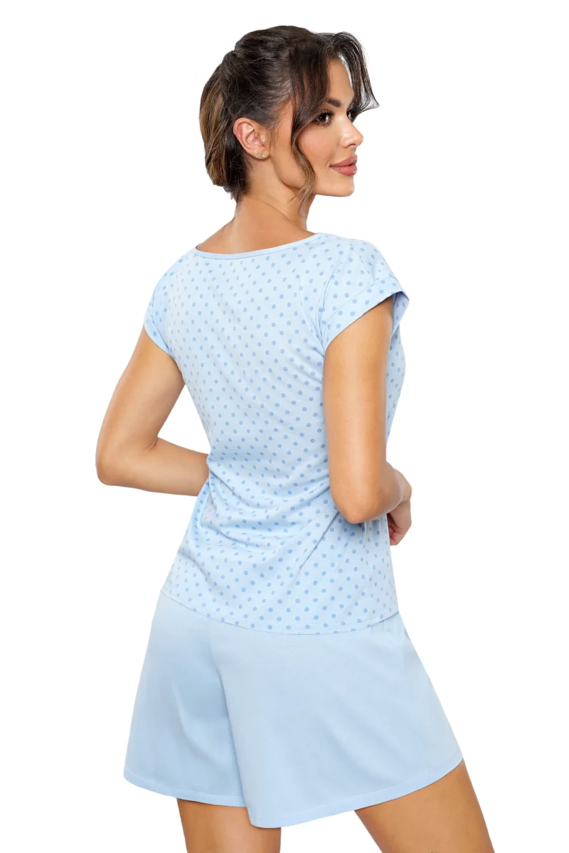 SKY – Pijama damă premium din bumbac, pantaloni scurti - imagine 2